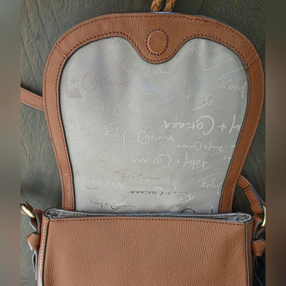 Foley & Corinna Sarabi Saddle Bag In Honey Brown Leather With Tassels - Picture 9 of 10